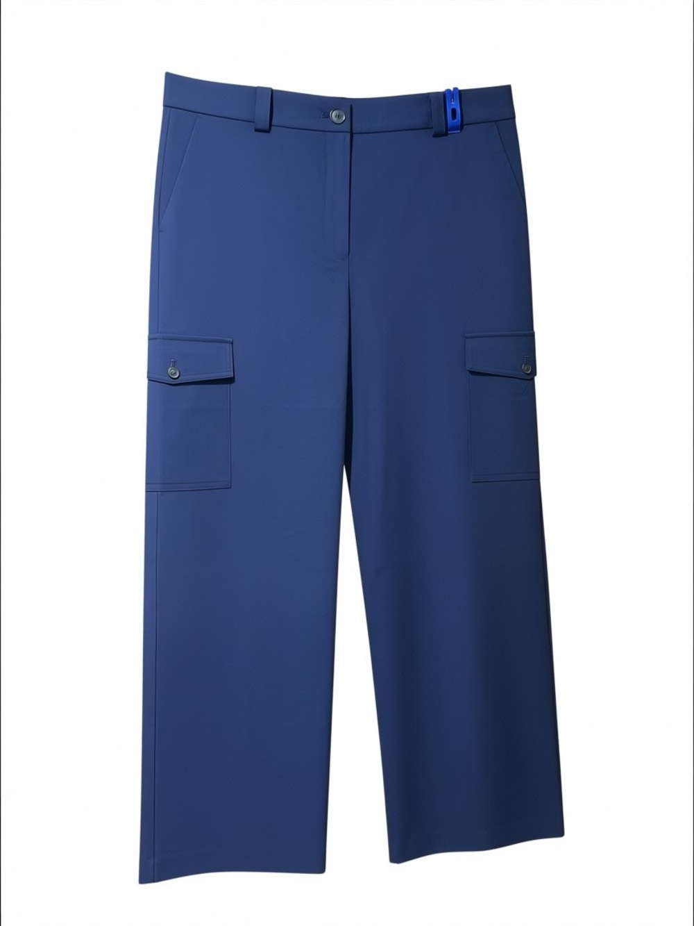 LOFT NAVY WIDE LEG CARGO PANTS SIZE 14 NWT